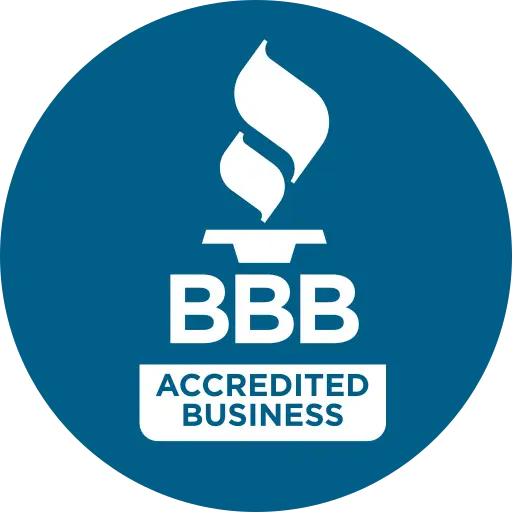 BBB Accredited Business logo, symbolizing trust and quality assurance for Moore Electric Inc., a licensed electrician serving NH, MA, and ME.